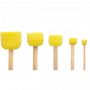 KIT PINCEL BATEDOR DE ESPUMA COM 5 TAMANHOS REF. 709 CASSIA 